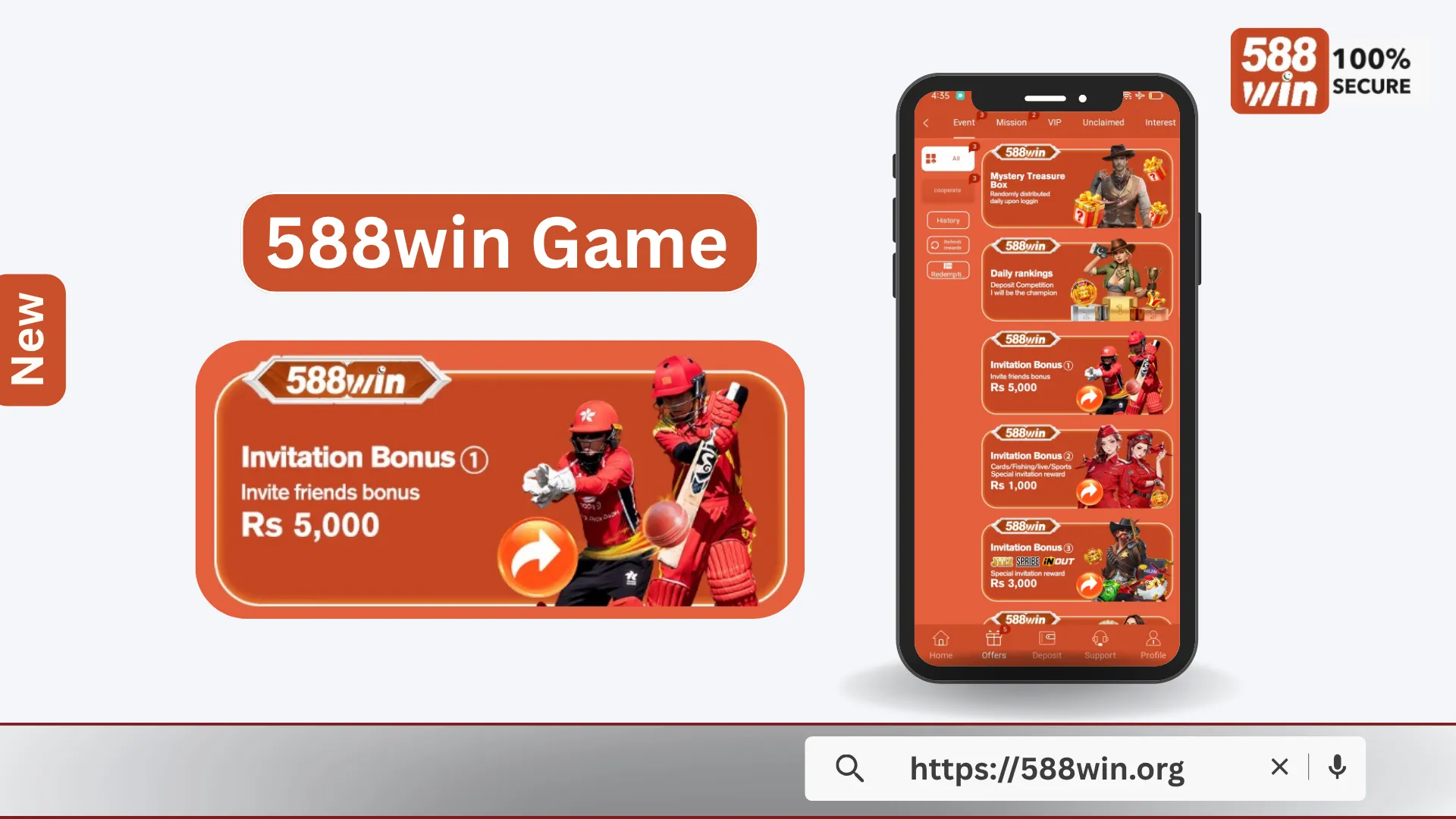 588 Win Invite Friends Get Rs 5000 Free